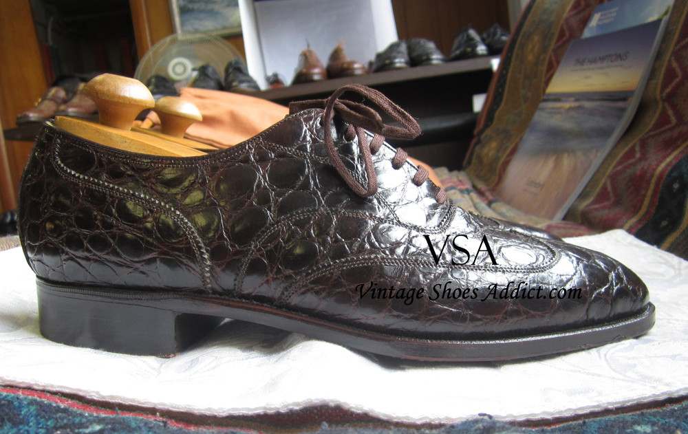  Crocodile  Shoes  Alligator Mens  Shoes  from a Vintage 